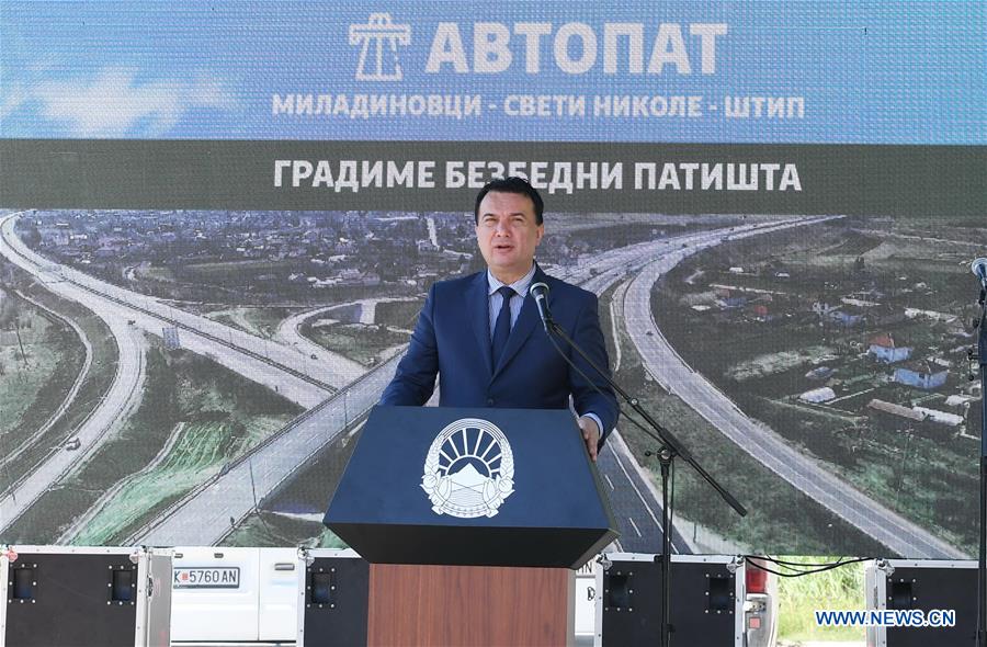 NORTH MACEDONIA-NEW  HIGHWAY SECTION-OPENING