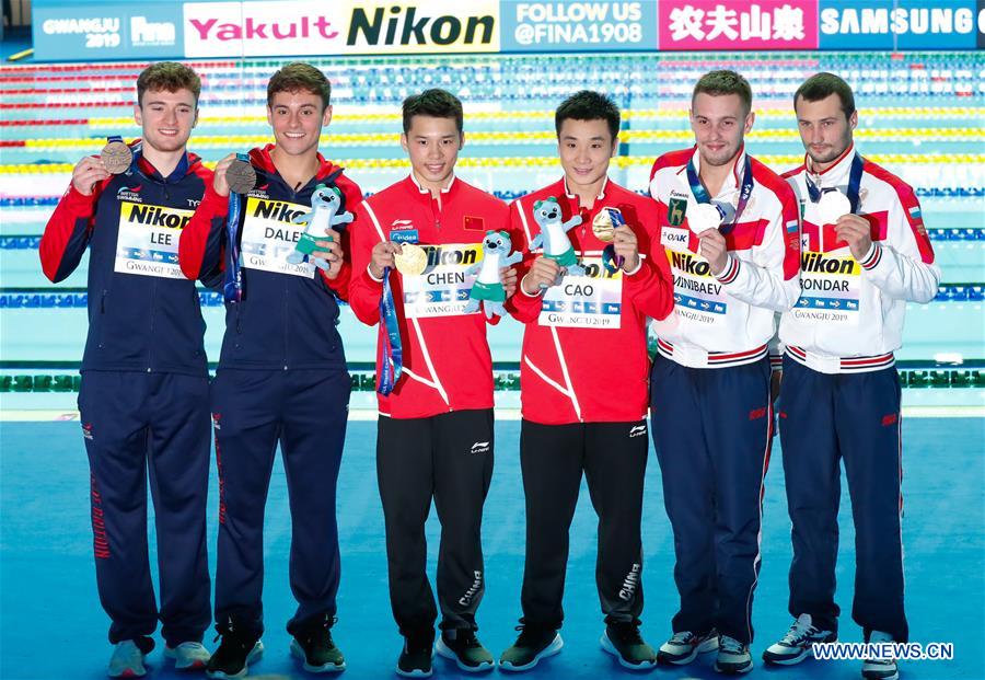 (SP)SOUTH KOREA-GWANGJU-FINA WORLD CHAMPIONSHIPS-MEN'S 10M SYNCHRO PLATFORM FINAL