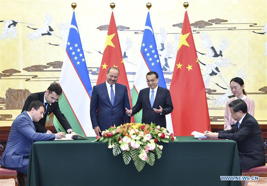 CHINA-BEIJING-LI KEQIANG-UZBEK PM-TALKS (CN)