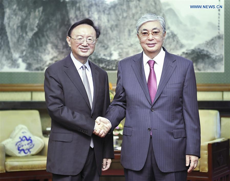 CHINA-BEIJING-YANG JIECHI-KAZAKH PRESIDENT-MEETING (CN)