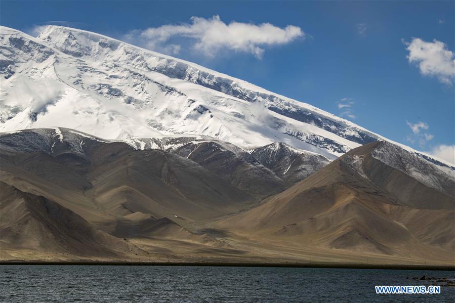 view of pamir plateau in xinjiang