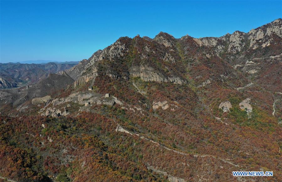 view of banchangyu great wall in hebei